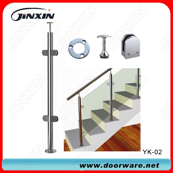 Hệ thống lan can inox - kính (YK-02)