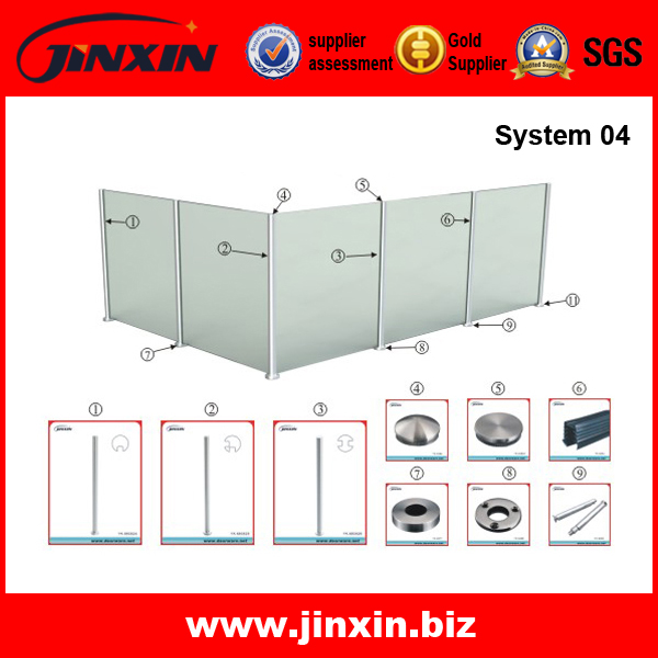 H:1100/1200MM Round Channel Post System(NEW)