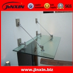 Stainless steel glass canopy for doors and windows